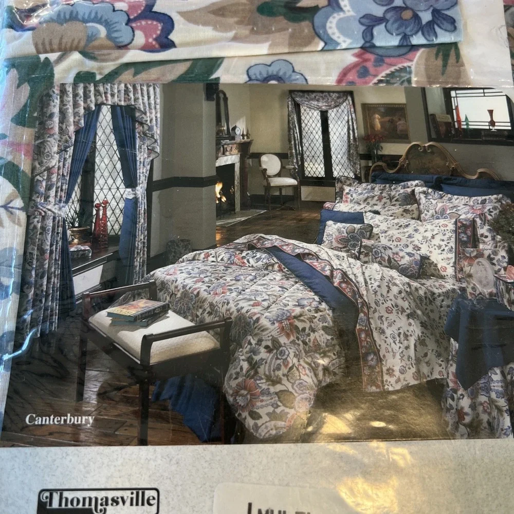Thomasville‎ Home Furnishings 2 Curtain Panels 80 X 84 W/Valance NWT Canterbury